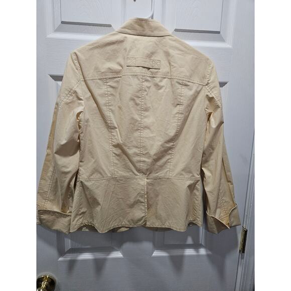 Lafayette 148 New York Light Butter Yellow Jacket Size 2 Military Pockets - Picture 5 of 16
